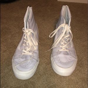 leather high top sneakers